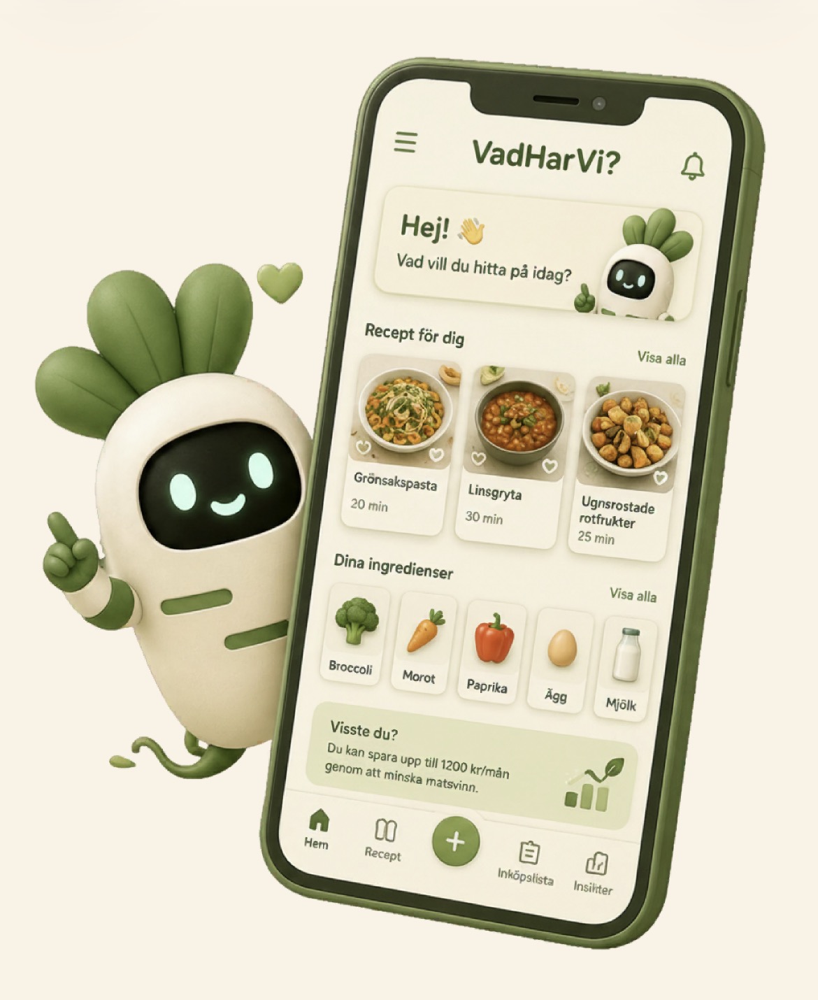 VadHarVi – koncept för enklare matvardag